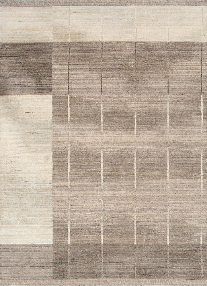 beige and brown beige and brown wool hand loom Rug