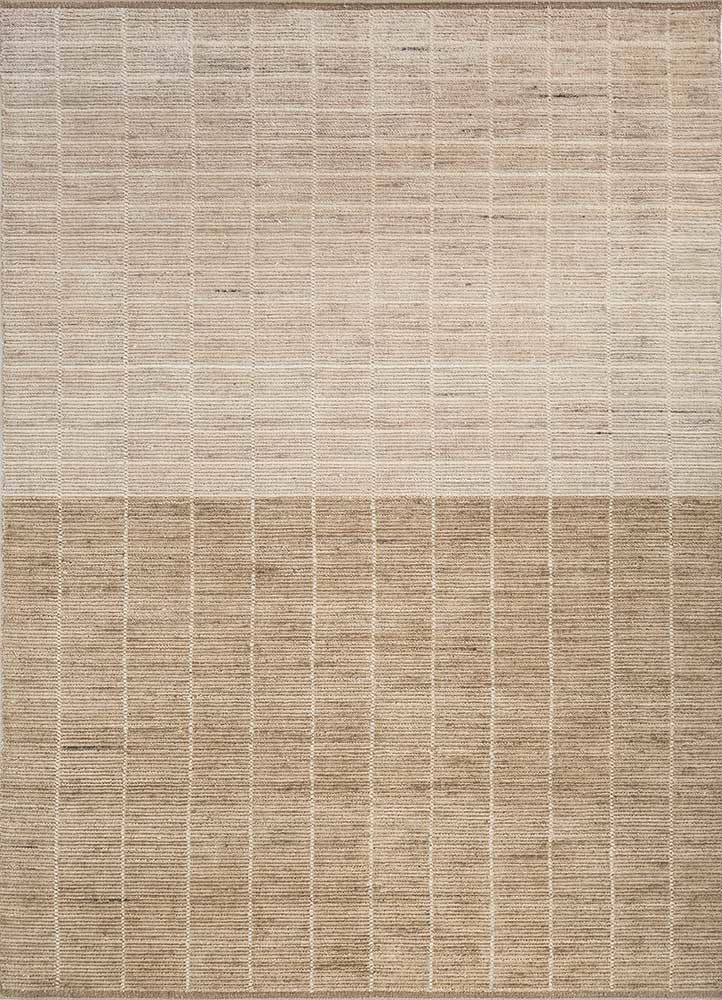 saga beige and brown wool hand loom Rug - HeadShot saga beige and brown wool hand loom Rug - HeadShot