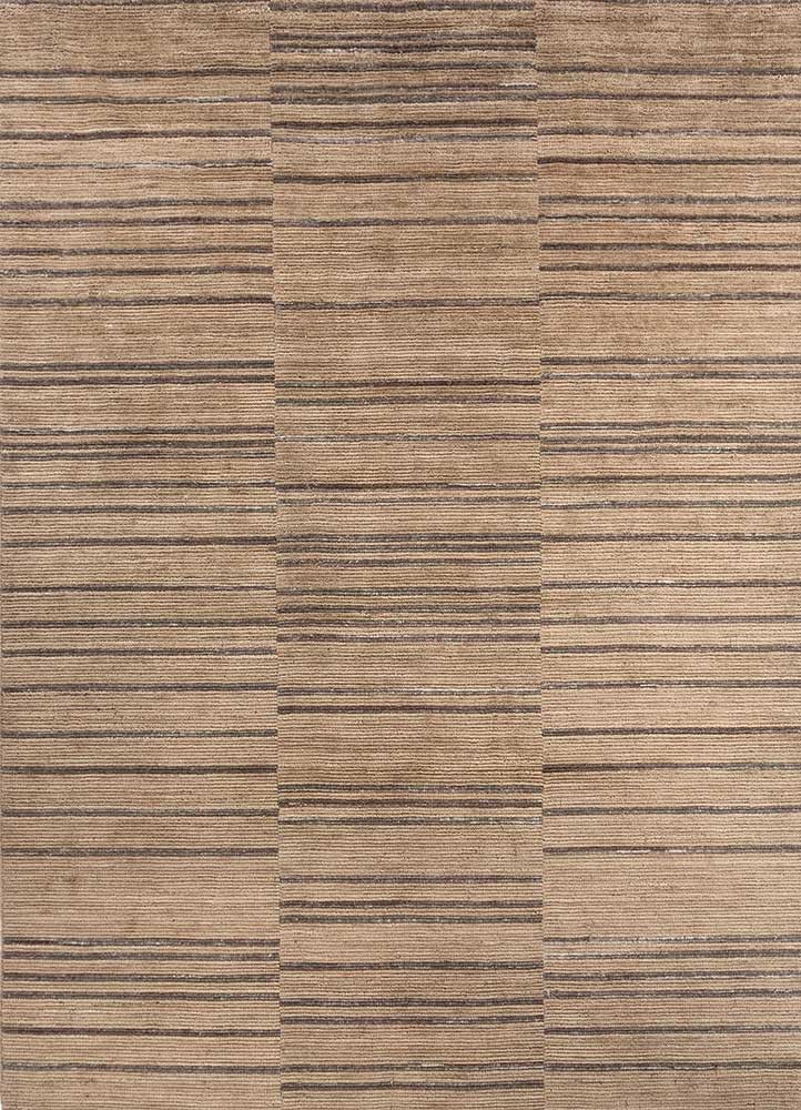 contour beige and brown wool hand loom Rug - HeadShot contour beige and brown wool hand loom Rug - HeadShot