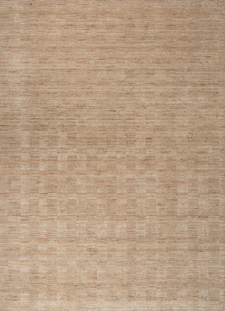 saga beige and brown wool hand loom Rug - HeadShot saga beige and brown wool hand loom Rug - HeadShot