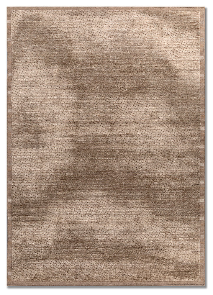  beige and brown wool hand loom Rug