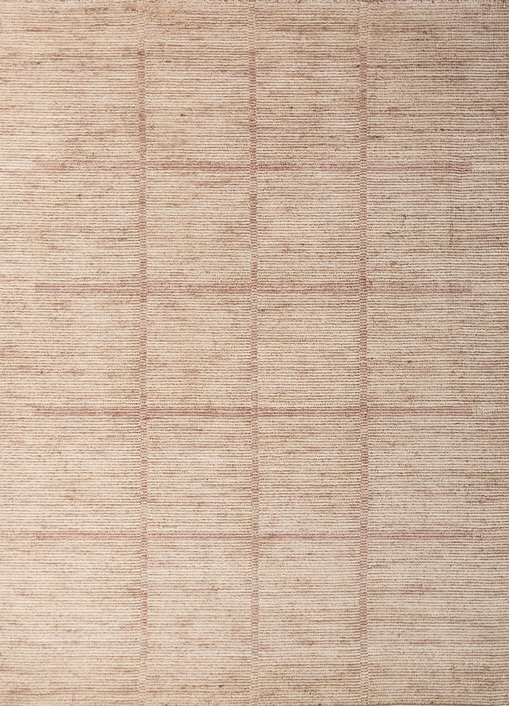 saga beige and brown wool hand loom Rug - HeadShot saga beige and brown wool hand loom Rug - HeadShot