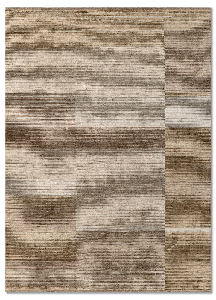 saga beige and brown wool hand loom Rug - HeadShot saga beige and brown wool hand loom Rug - HeadShot