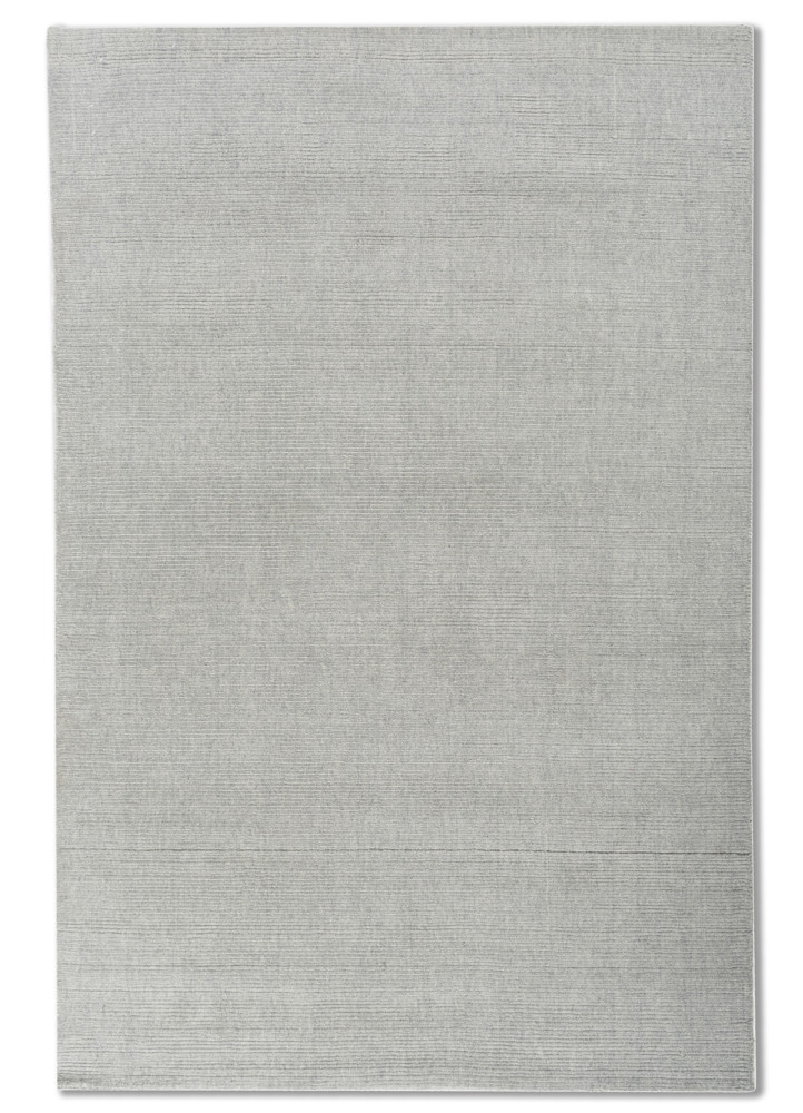 aprezo blue wool hand loom Rug - HeadShot