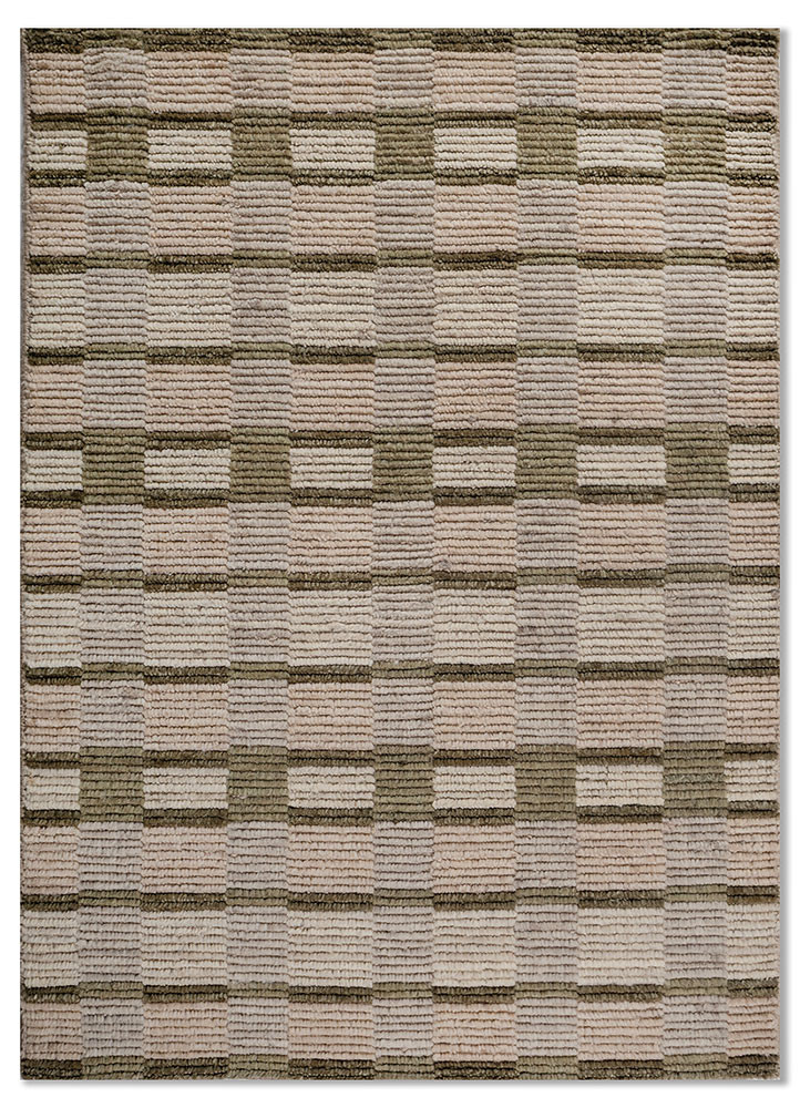 aprezo beige and brown wool hand loom Rug - HeadShot aprezo beige and brown wool hand loom Rug - HeadShot