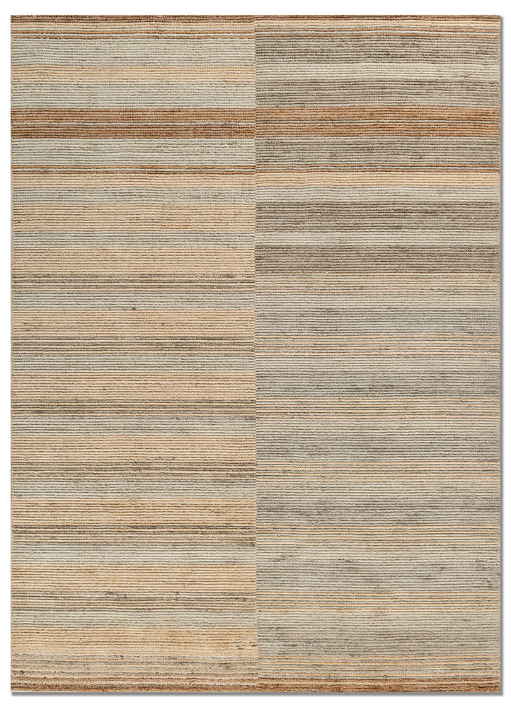 contour green wool hand loom Rug - HeadShot