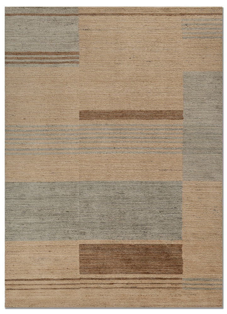 contour gold wool hand loom Rug - HeadShot
