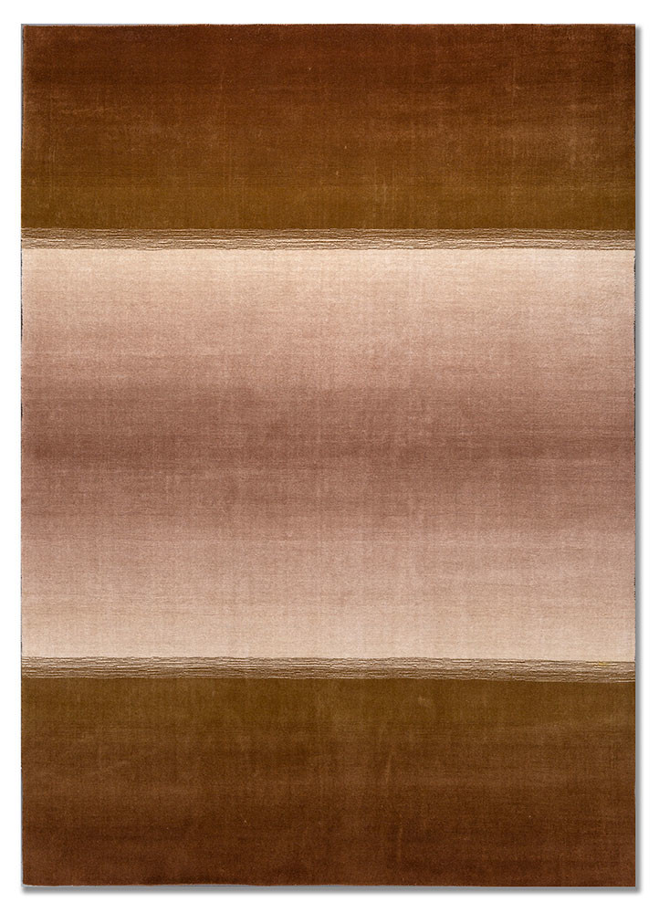 jean red and orange wool hand loom Rug - HeadShot