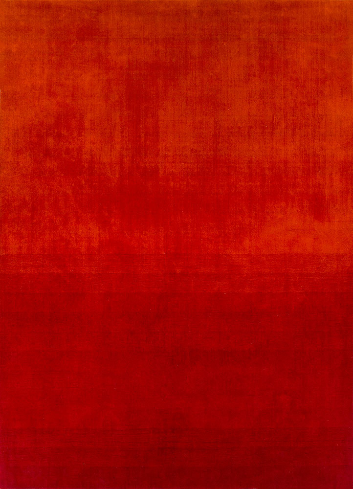 saga red and orange wool hand loom Rug - HeadShot saga red and orange wool hand loom Rug - HeadShot