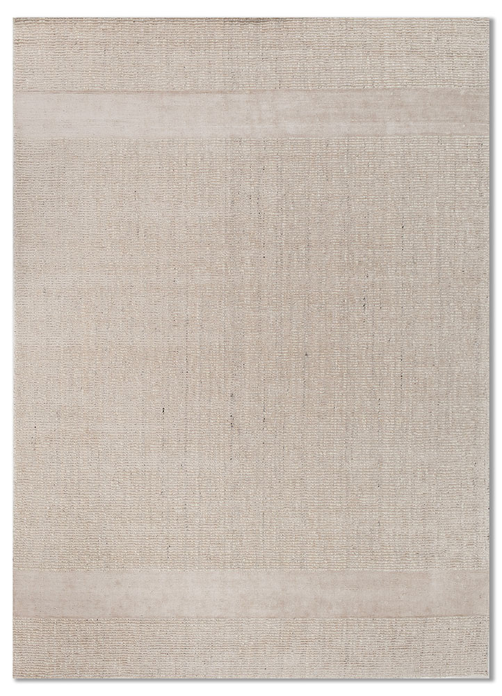 acar ivory wool hand loom Rug - HeadShot