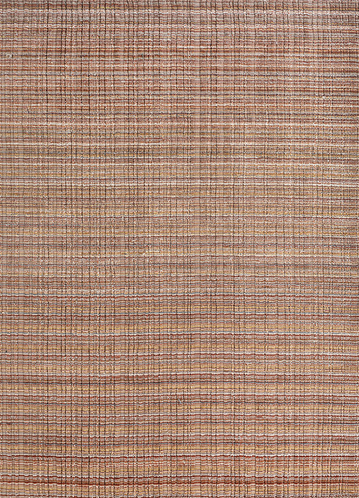 saga red and orange wool and viscose hand loom Rug - HeadShot saga red and orange wool and viscose hand loom Rug - HeadShot