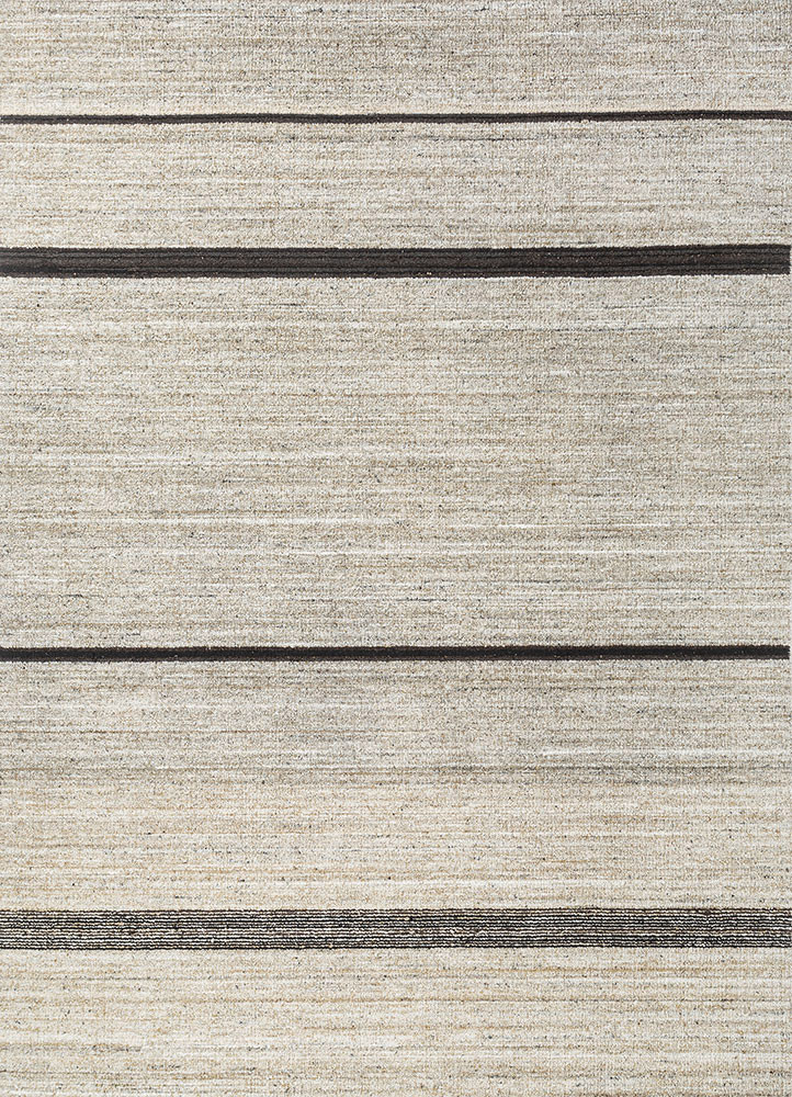 saga beige and brown wool and viscose hand loom Rug - HeadShot saga beige and brown wool and viscose hand loom Rug - HeadShot