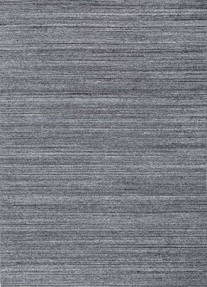 blue blue wool and viscose hand loom Rug