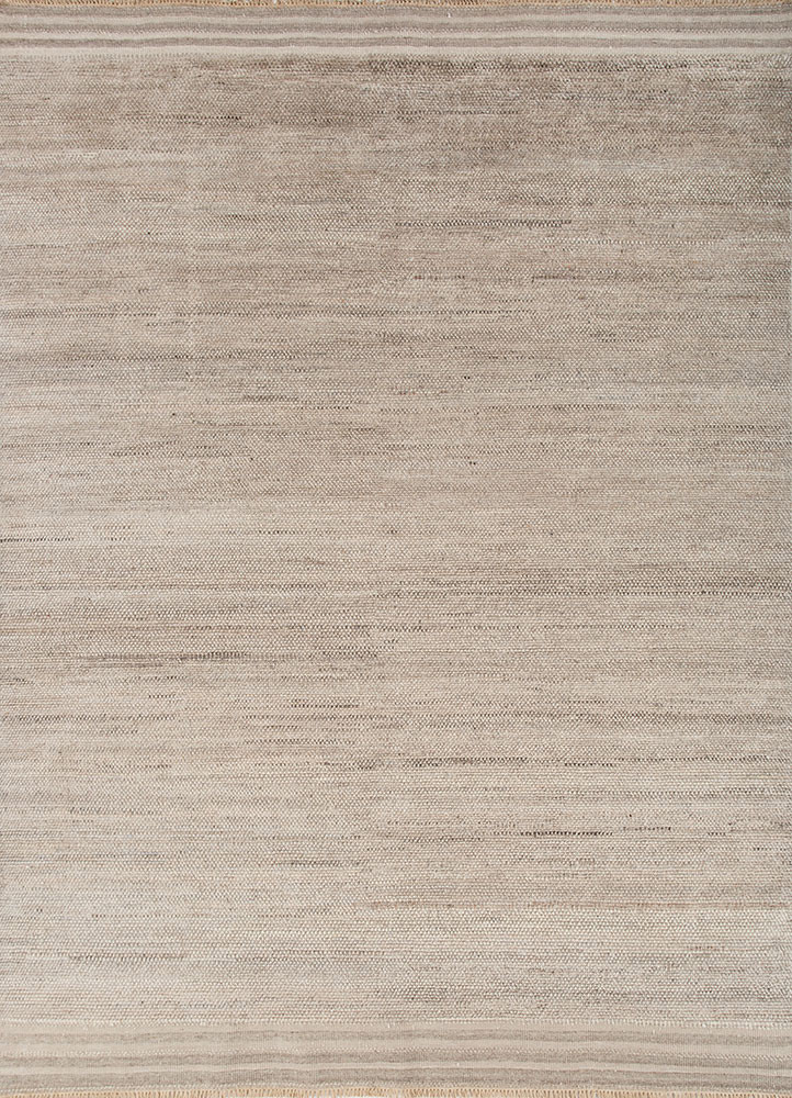 kairos beige and brown afghan wool hand knotted Rug - HeadShot