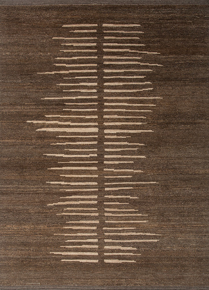 aprezo beige and brown afghan wool hand knotted Rug - HeadShot aprezo beige and brown afghan wool hand knotted Rug - HeadShot