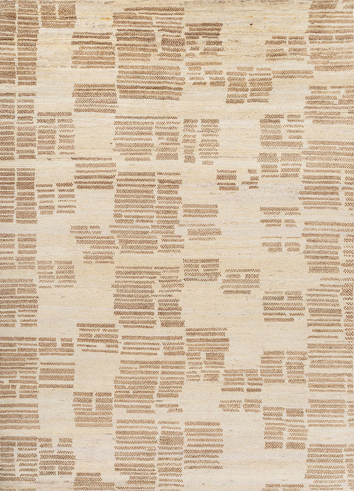 manifest ivory afghan wool hand knotted Rug - HeadShot