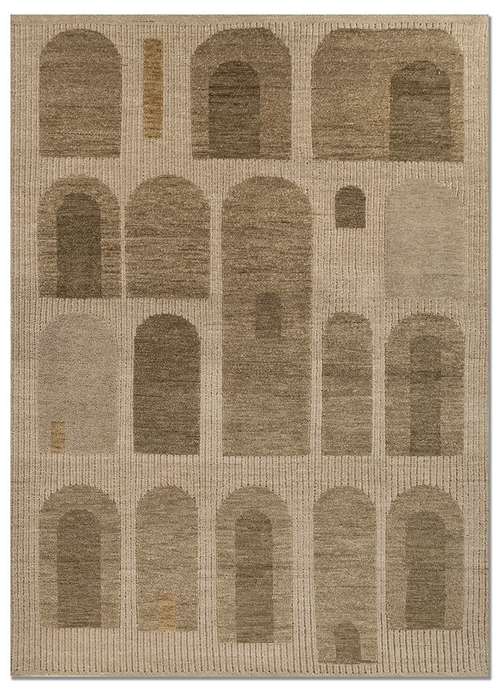 aprezo green wool hand knotted Rug - HeadShot aprezo green wool hand knotted Rug - HeadShot