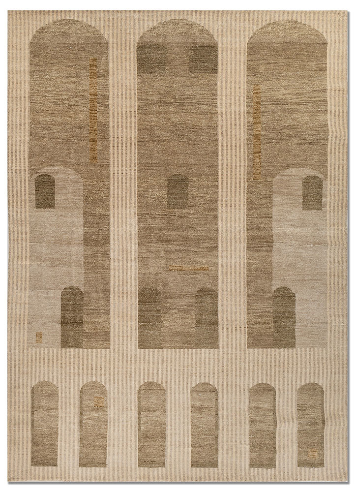 aprezo green wool hand knotted Rug - HeadShot aprezo green wool hand knotted Rug - HeadShot