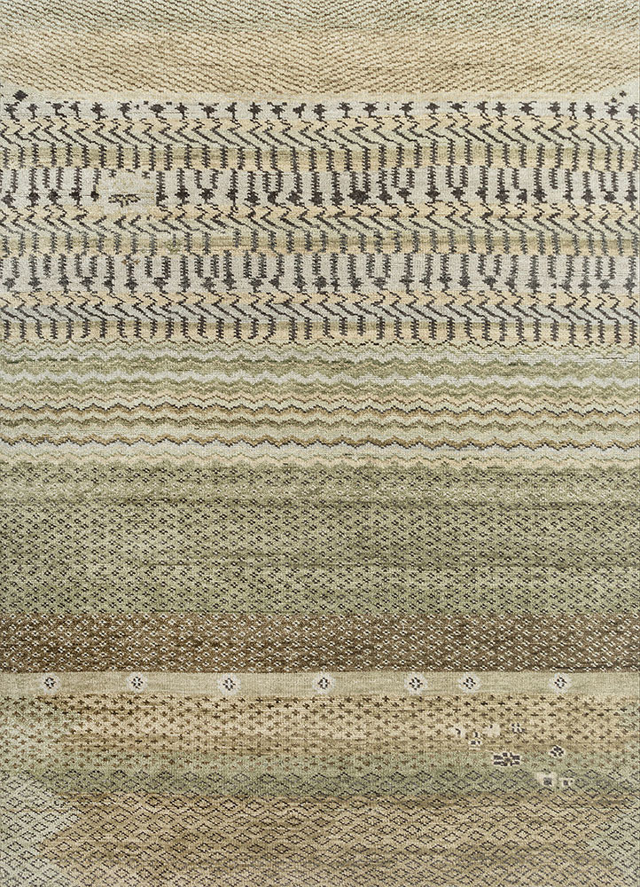 savana green wool hand knotted Rug - HeadShot savana green wool hand knotted Rug - HeadShot