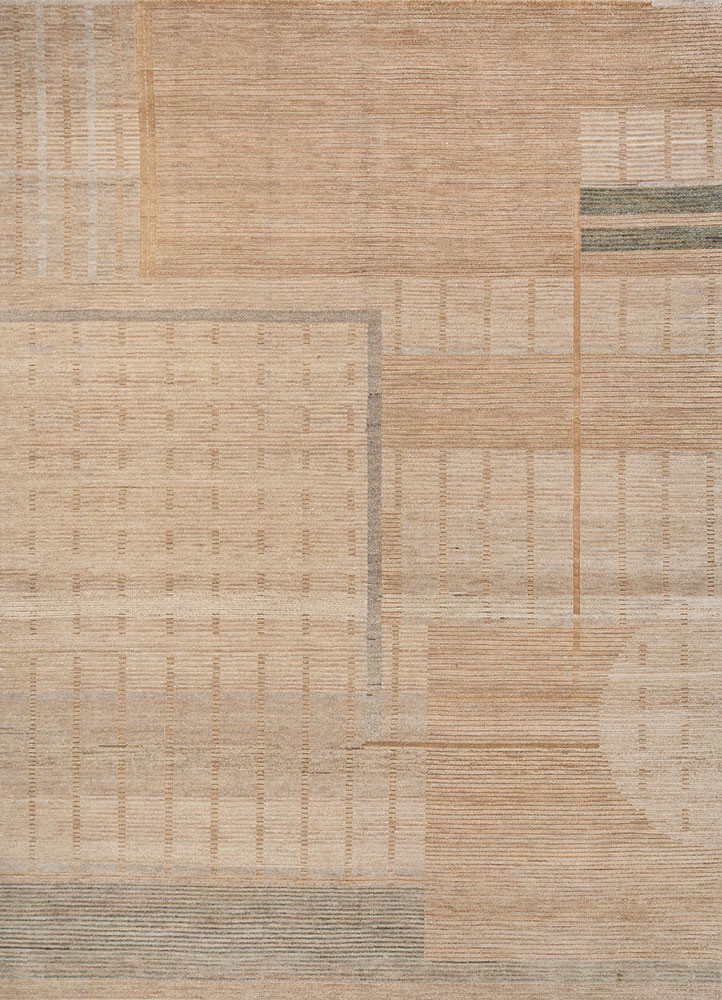 blythe beige and brown wool hand knotted Rug - HeadShot blythe beige and brown wool hand knotted Rug - HeadShot