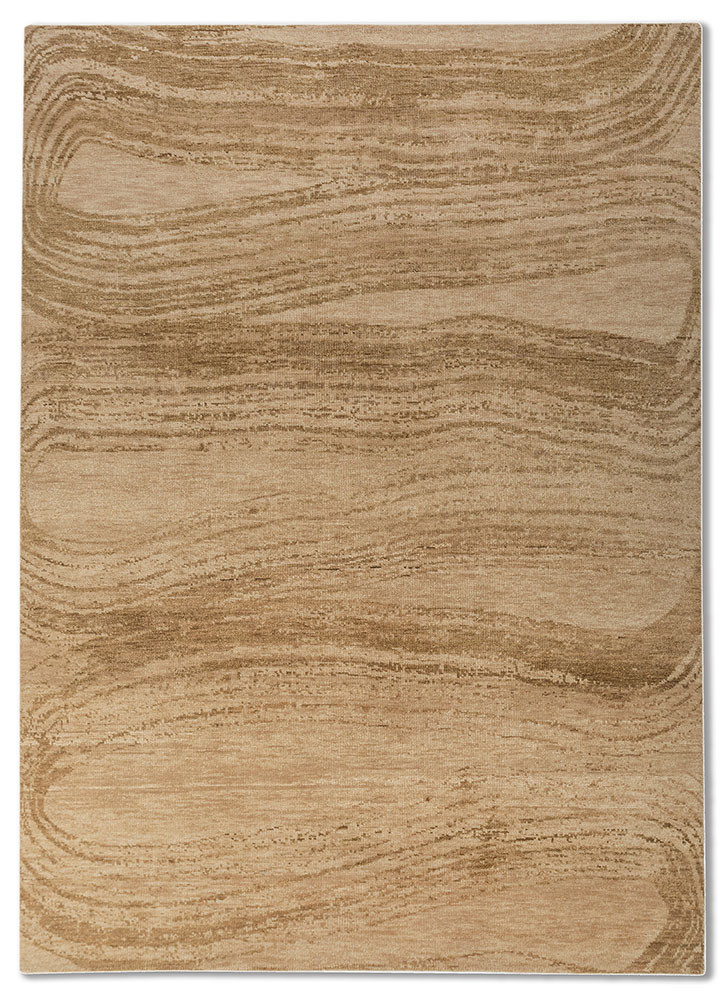 uvenuti gold wool hand knotted Rug - HeadShot
