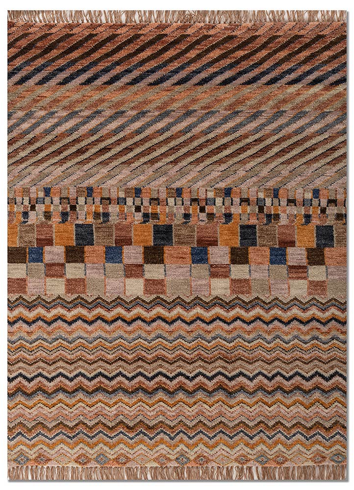 manchaha red and orange wool hand knotted Rug - HeadShot manchaha red and orange wool hand knotted Rug - HeadShot