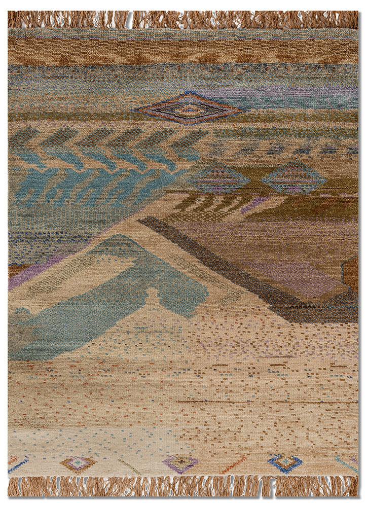 manchaha blue wool hand knotted Rug - HeadShot manchaha blue wool hand knotted Rug - HeadShot