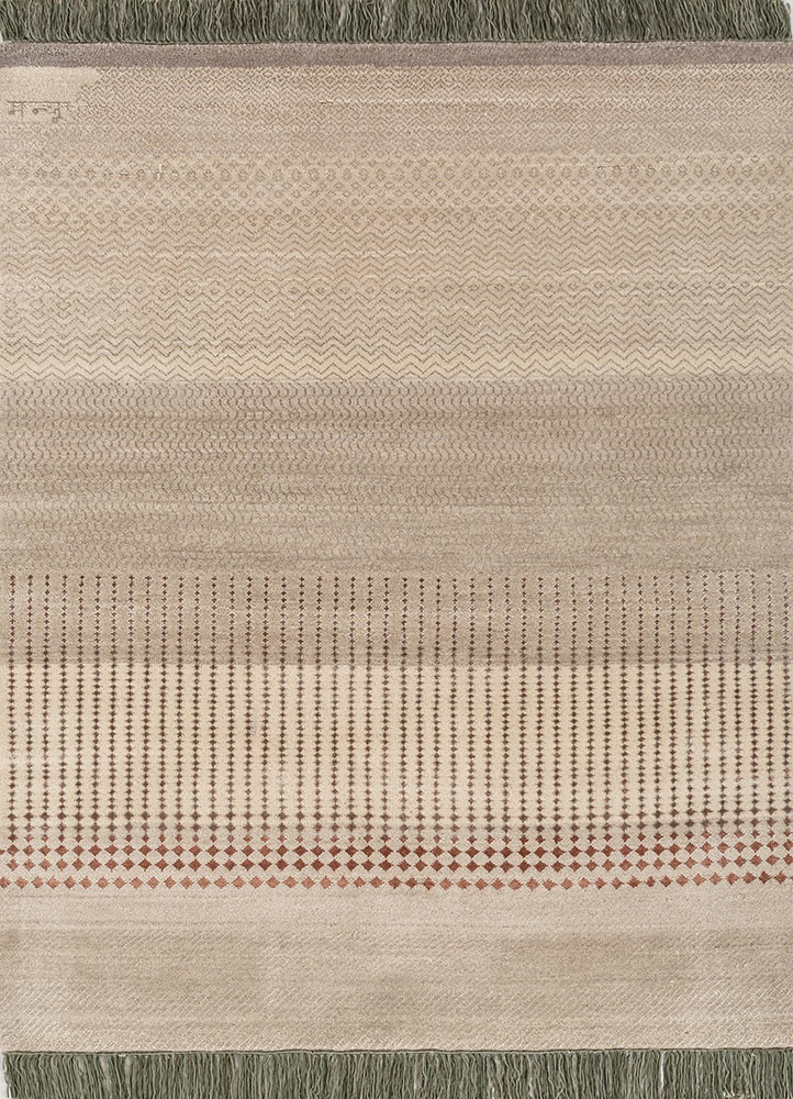 manchaha grey and black wool and bamboo silk hand knotted Rug - HeadShot manchaha grey and black wool and bamboo silk hand knotted Rug - HeadShot