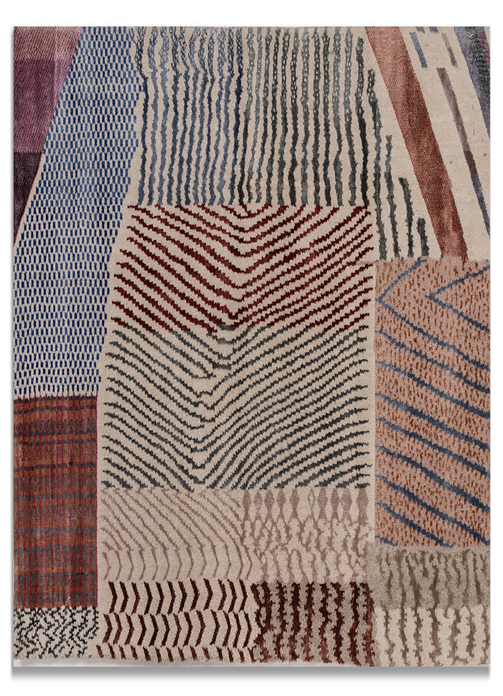 manchaha red and orange wool and bamboo silk hand knotted Rug - HeadShot manchaha red and orange wool and bamboo silk hand knotted Rug - HeadShot