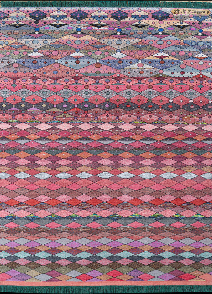 freedom manchaha red and orange wool and bamboo silk hand knotted Rug - HeadShot freedom manchaha red and orange wool and bamboo silk hand knotted Rug - HeadShot