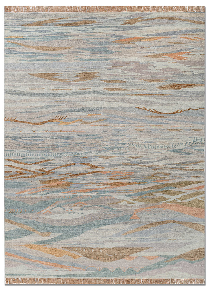 manchaha blue wool hand knotted Rug - HeadShot manchaha blue wool hand knotted Rug - HeadShot