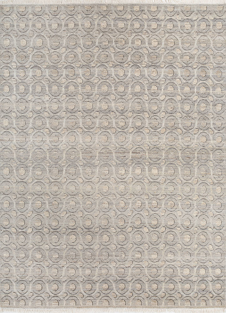 erbe grey and black afghan wool hand knotted Rug - HeadShot