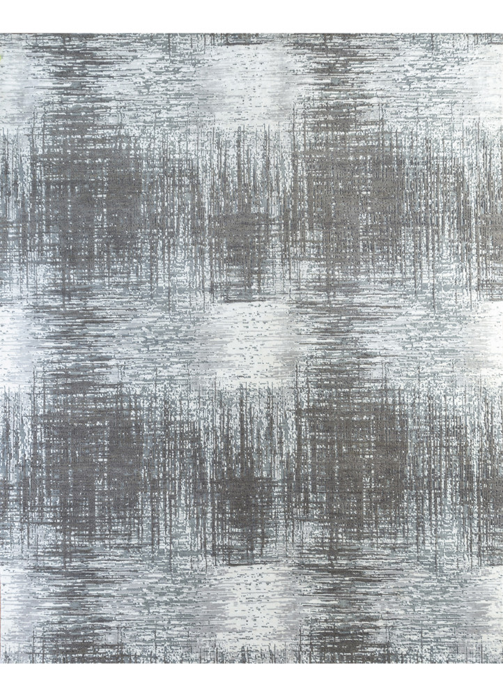 uvenuti ivory wool and bamboo silk hand knotted Rug - HeadShot