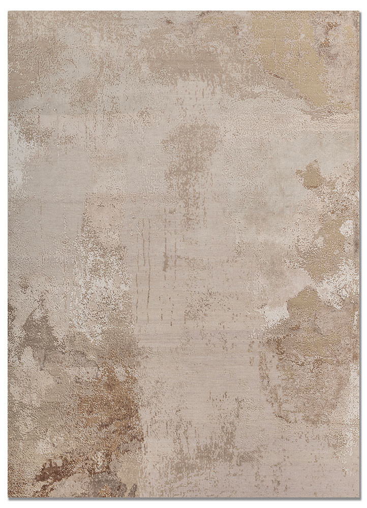 uvenuti ivory wool and bamboo silk hand knotted Rug - HeadShot uvenuti ivory wool and bamboo silk hand knotted Rug - HeadShot