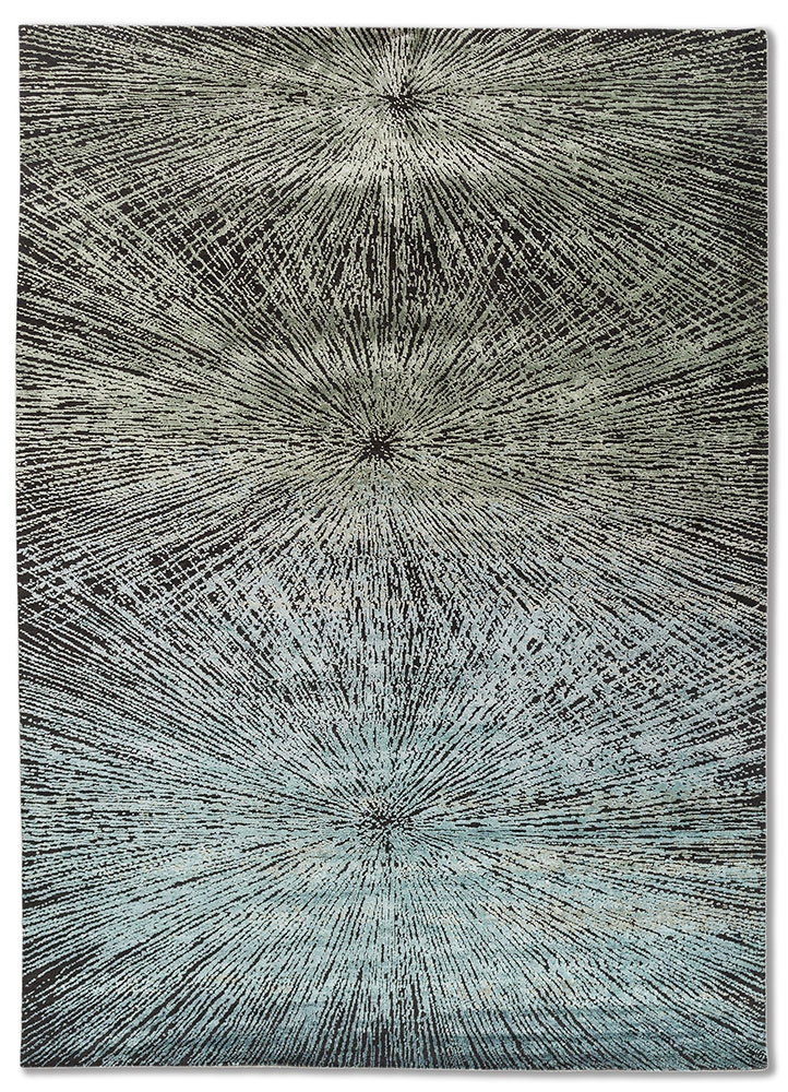 uvenuti blue wool and bamboo silk hand knotted Rug - HeadShot uvenuti blue wool and bamboo silk hand knotted Rug - HeadShot