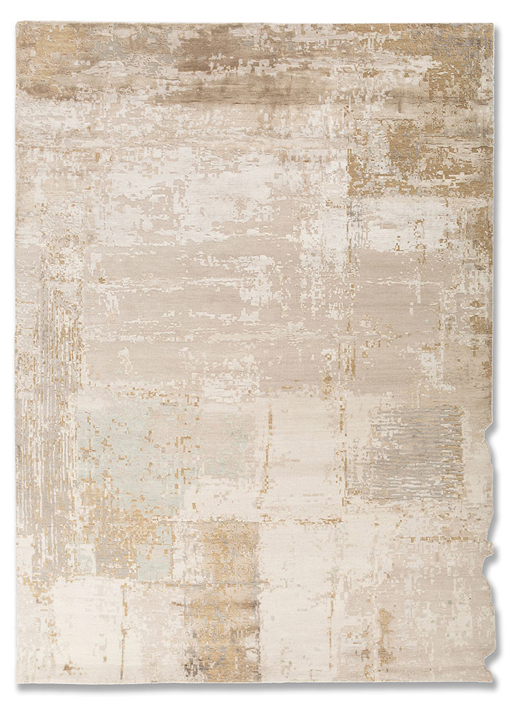 uvenuti ivory wool and bamboo silk hand knotted Rug - HeadShot uvenuti ivory wool and bamboo silk hand knotted Rug - HeadShot