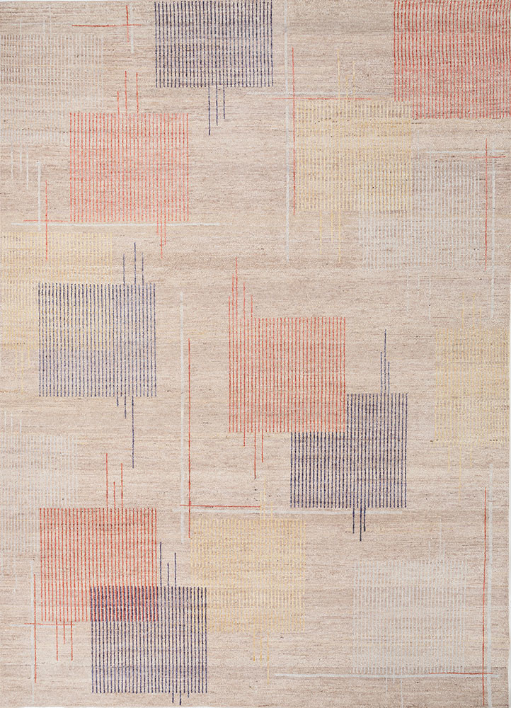blythe beige and brown wool hand knotted Rug - HeadShot blythe beige and brown wool hand knotted Rug - HeadShot