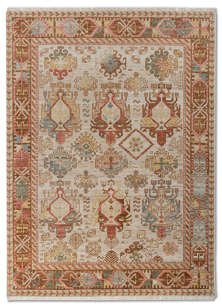 savana gold wool hand knotted Rug