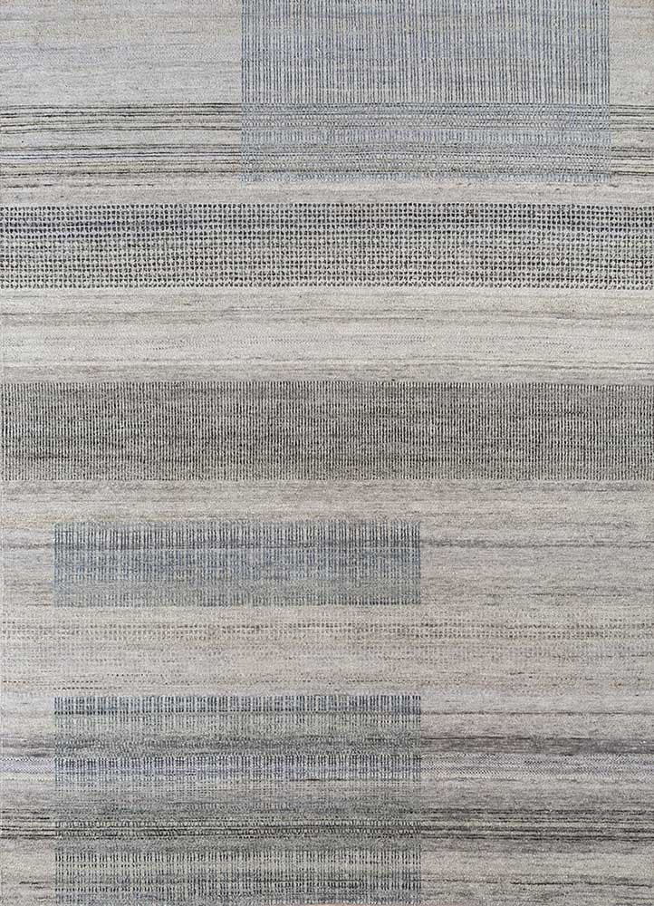  grey and black afghan wool hand knotted Rug