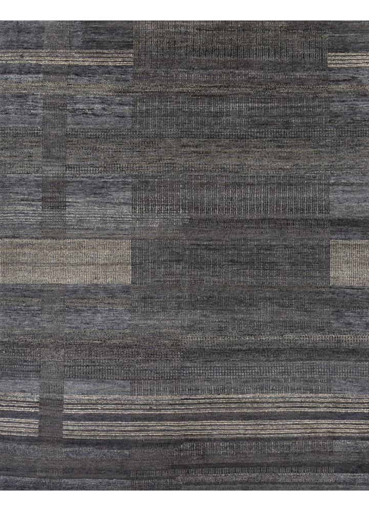  blue afghan wool hand knotted Rug