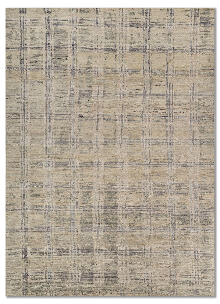 blythe ivory wool hand knotted Rug - HeadShot