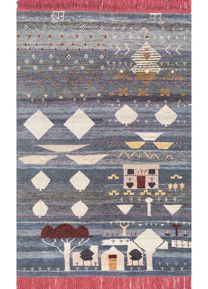 Manchaha Ivory Hand Knotted Wool Rugs-Lv-05-Jaipur Rugs Italy
