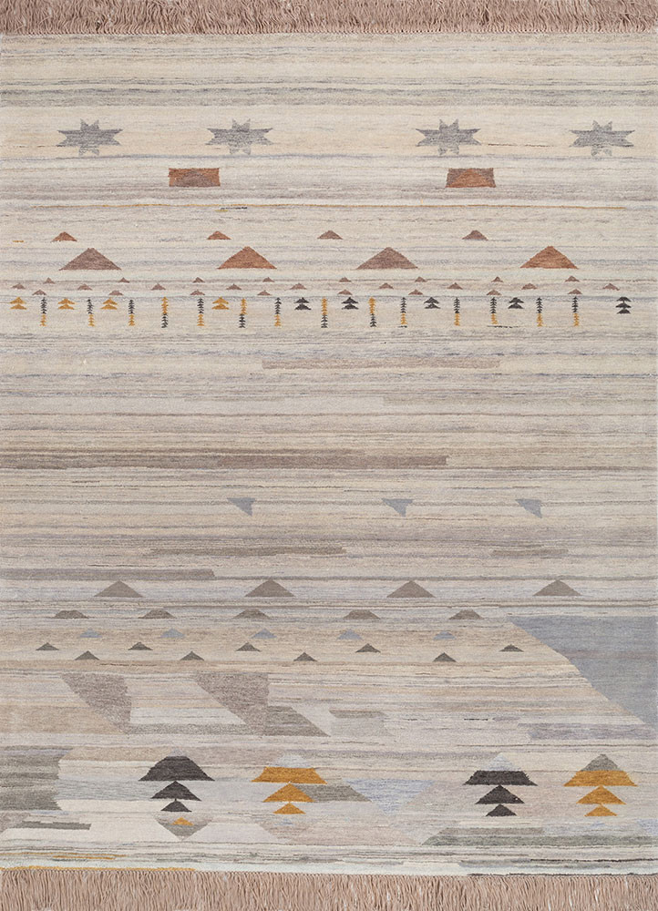 freedom manchaha grey and black wool and silk hand knotted Rug - HeadShot freedom manchaha grey and black wool and silk hand knotted Rug - HeadShot