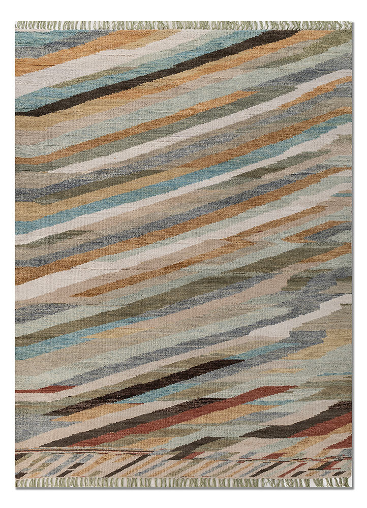 manchaha beige and brown wool hand knotted Rug - HeadShot manchaha beige and brown wool hand knotted Rug - HeadShot