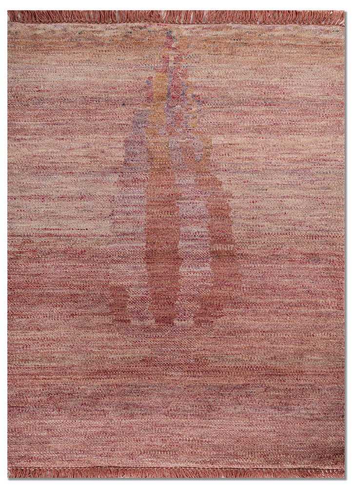 kavi x manchaha pink and purple wool hand knotted Rug - HeadShot kavi x manchaha pink and purple wool hand knotted Rug - HeadShot
