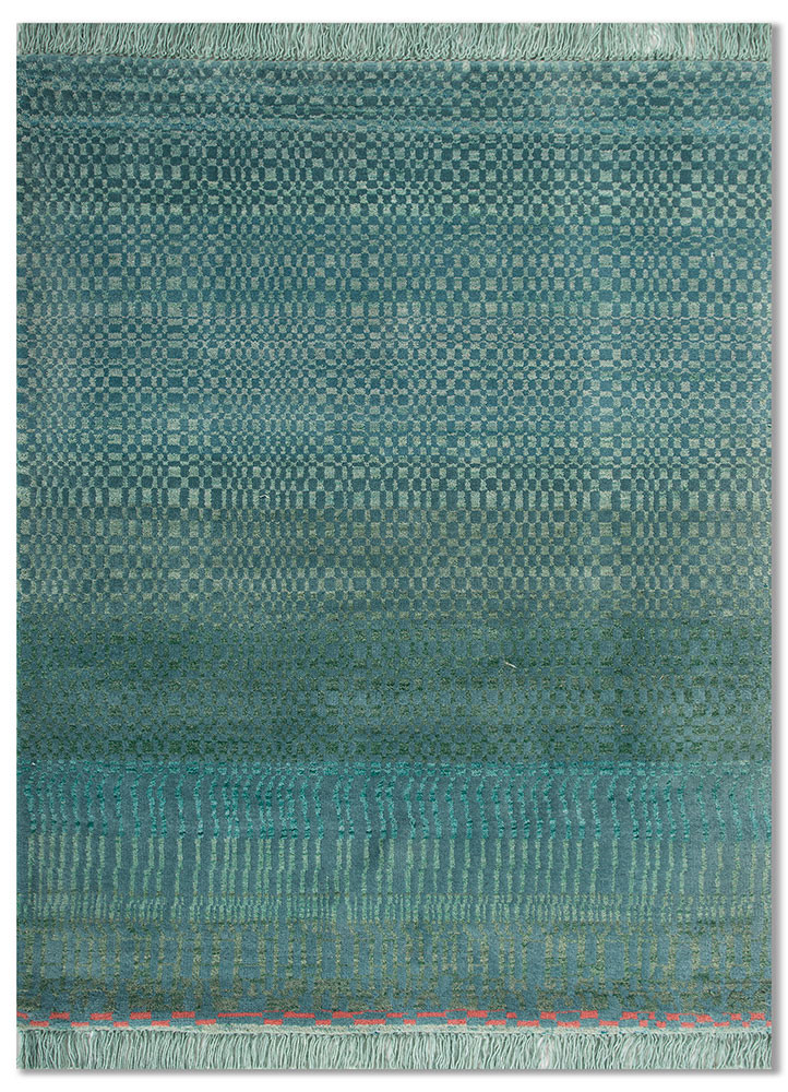 kavi x manchaha green wool hand knotted Rug - HeadShot kavi x manchaha green wool hand knotted Rug - HeadShot