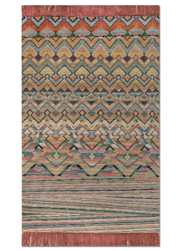 kavi x manchaha ivory wool hand knotted Rug - HeadShot kavi x manchaha ivory wool hand knotted Rug - HeadShot