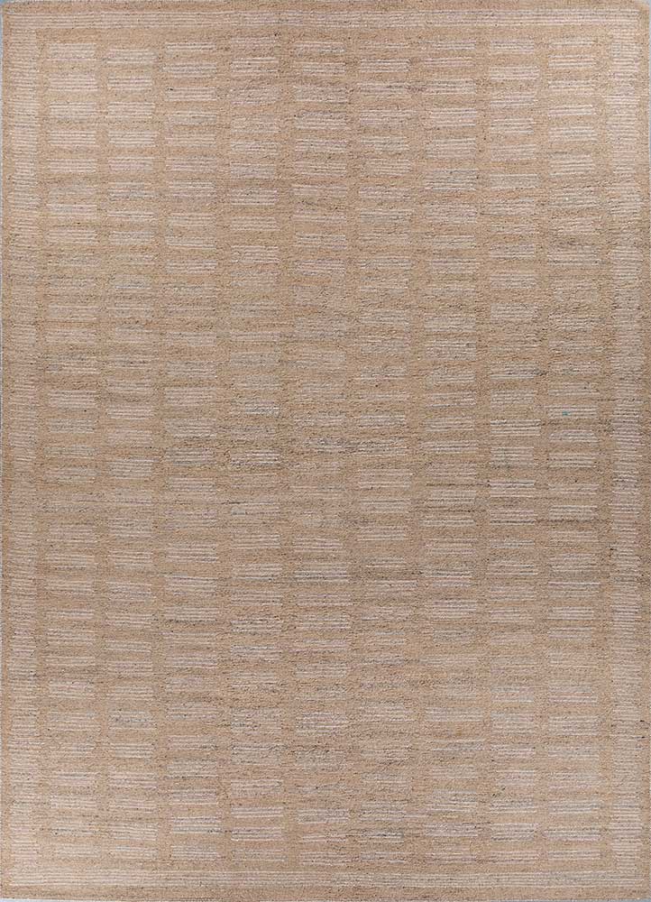 mu-1755 silver birch/silver birch grey and black wool hand knotted Rug