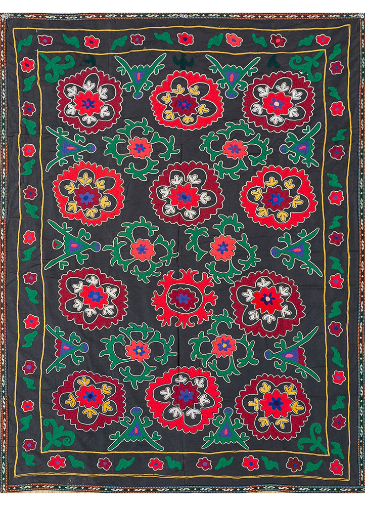 jean grey and black cotton hand loom Home Textile - HeadShot