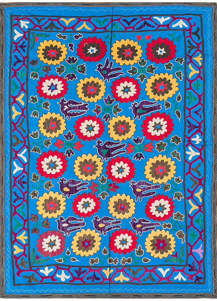 jean blue cotton hand loom Home Textile - HeadShot